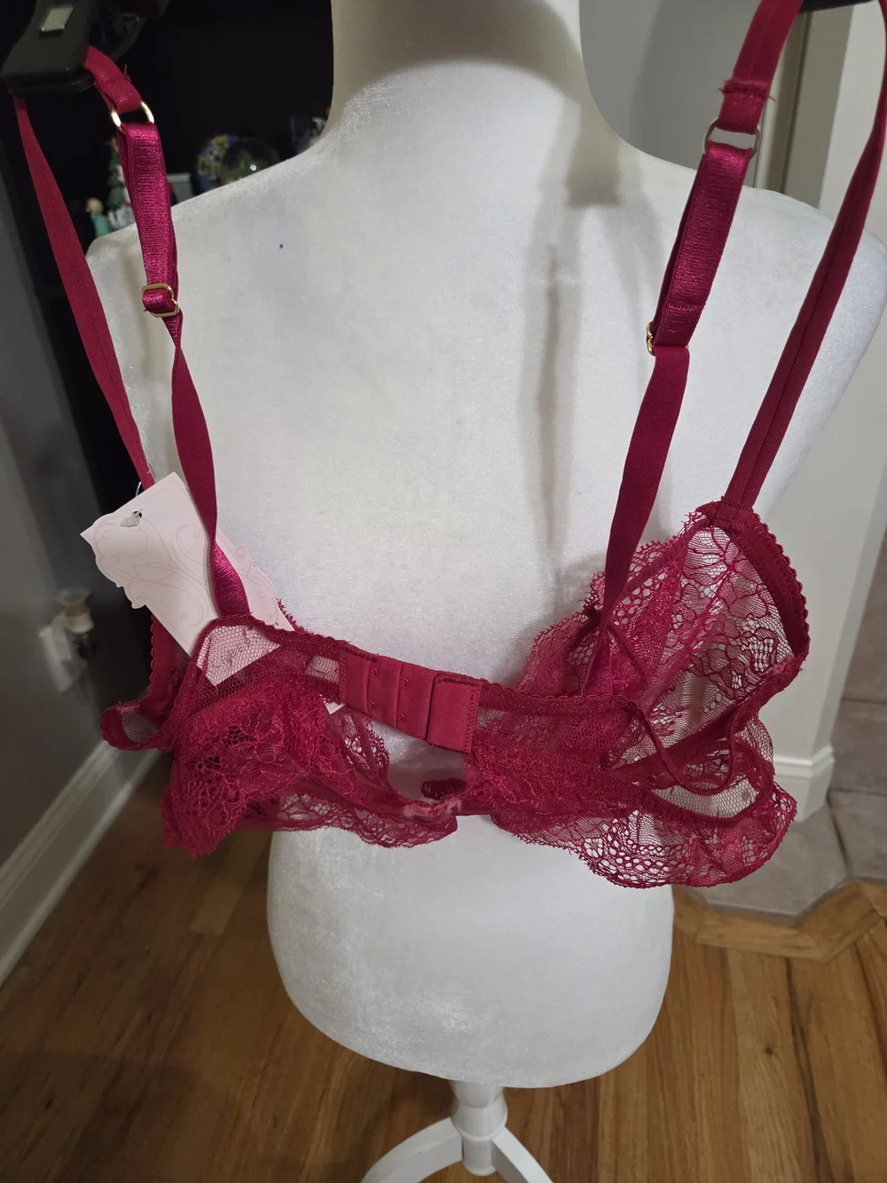 Cabernet Fuchsia Lace Underwire Bralette